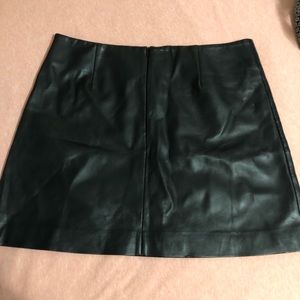 Saks Fifth Avenue leather skirt